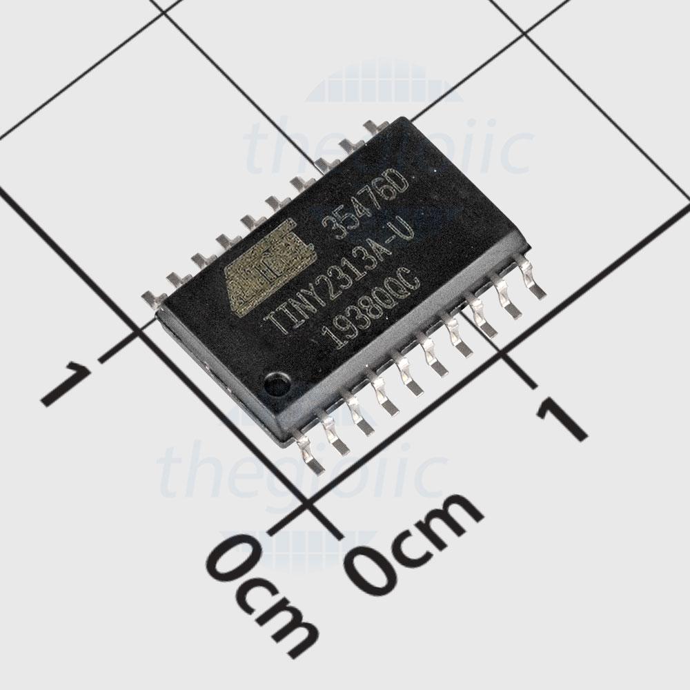 ATTINY2313A-SU, 8-Bit AVR Microcontroller, 20MHz, 2KB FLASH, 20-SOIC